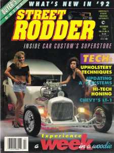 STREET RODDER 1992 DEC - R12 OUT, R134A IN, EXTRUDE HONING, UPHOLSTERY TECH